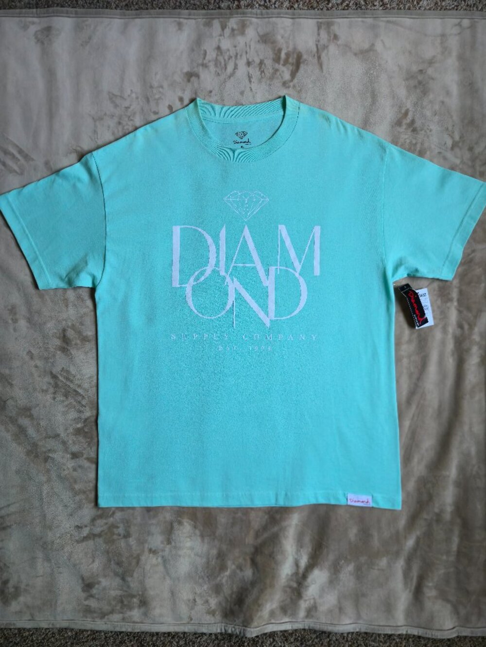 NWT Diamond Supply Co. Est 1998 Graphic T-Shirt Tiffany Blue Men's XL